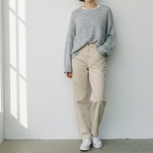 Anthropologie x Blu Pepper | Pale Blue Knit Dolman Sleeve Sweater Size Large